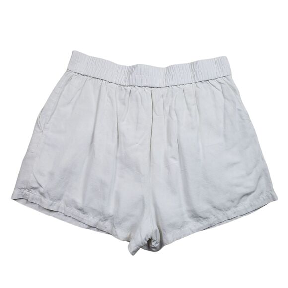 Anthropologie Mable Aliya Shorts Womens Small White Linen Blend High Rise - Picture 9 of 9